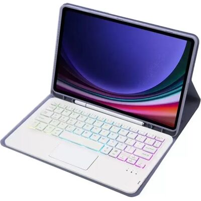 INF Lila Bluetooth-Tastaturhülle mit Touch-Hintergrundbeleuchtung, kompatibel mit Samsung Tab S6 Lite 10,4 Zoll INF Lila Bluetooth-Tastaturhülle mit Touch-Hintergrundbeleuchtung, kompatibel mit Samsung Tab S6 Lite 10,4 Zoll