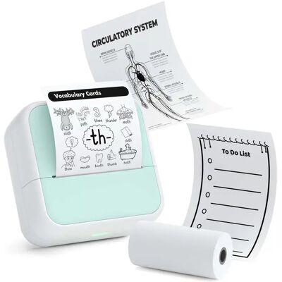 INF 58mm Bluetooth Thermodrucker - Tragbarer Etiketten- & Fotodrucker Grün INF 58mm Bluetooth Thermodrucker - Tragbarer Etiketten- & Fotodrucker Grün