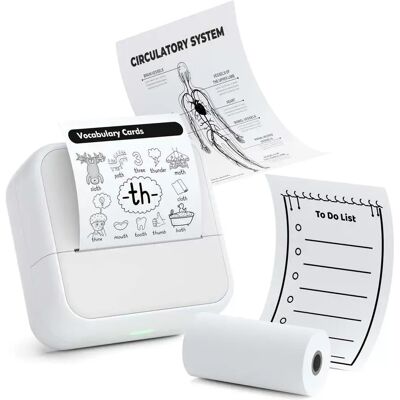 INF 58mm Bluetooth Thermodrucker - Tragbarer Etiketten- & Fotodrucker Weiß INF 58mm Bluetooth Thermodrucker - Tragbarer Etiketten- & Fotodrucker Weiß