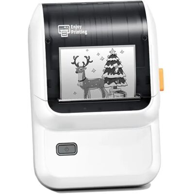 INF Tragbarer Thermo-Etikettendrucker – Bluetooth 4.2 Haftetiketten-Drucker, 203dpi, Type-C wiederaufladbar Weiß INF Tragbarer Thermo-Etikettendrucker – Bluetooth 4.2 Haftetiketten-Drucker, 203dpi, Type-C wiederaufladbar Weiß