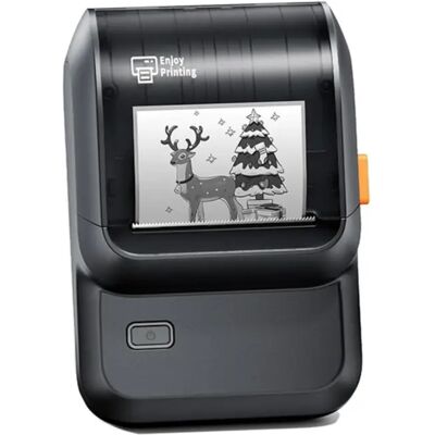 INF Tragbarer Thermo-Etikettendrucker – Bluetooth 4.2 Haftetiketten-Drucker, 203dpi, Type-C wiederaufladbar Schwarz INF Tragbarer Thermo-Etikettendrucker – Bluetooth 4.2 Haftetiketten-Drucker, 203dpi, Type-C wiederaufladbar Schwarz