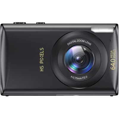 INF Multifunktions-Musik-Kamera – 64MP Fotos, 4K-Video, integrierter MP3-Player, 1200mAh Akku, kompakter PC+ABS-Korpus für Schwarz INF Multifunktions-Musik-Kamera – 64MP Fotos, 4K-Video, integrierter MP3-Player, 1200mAh Akku, kompakter PC+ABS-Korpus für Schwarz