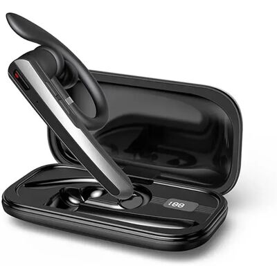 INF ENC Geräuschunterdrückungs-Bluetooth-Headset für ein Ohr – Schwarz, 360°-Dreh-Ohrbügel, Lange Akkulaufzeit INF ENC Geräuschunterdrückungs-Bluetooth-Headset für ein Ohr – Schwarz, 360°-Dreh-Ohrbügel, Lange Akkulaufzeit
