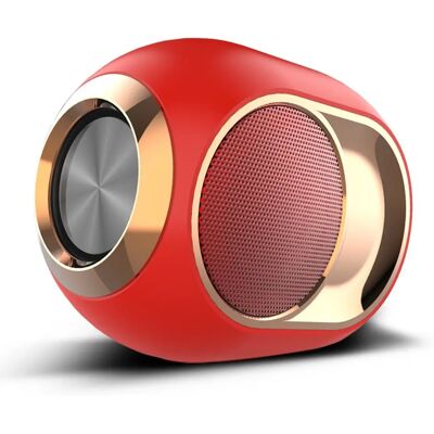 INF Kabelloser Deep-Bass Bluetooth-Lautsprecher mit 57mm Neodymium-Treiber, TWS, Bluetooth 5.0, TF/USB/AUX, 1200mAh Akku Rot INF Kabelloser Deep-Bass Bluetooth-Lautsprecher mit 57mm Neodymium-Treiber, TWS, Bluetooth 5.0, TF/USB/AUX, 1200mAh Akku Rot