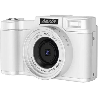 INF 48MP 4K Digitale spiegellose Kamera mit Klappbildschirm, Weiß - Ideal für Selfies & Vlogging INF 48MP 4K Digitale spiegellose Kamera mit Klappbildschirm, Weiß - Ideal für Selfies & Vlogging