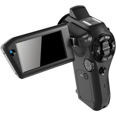 INF Vlog-Kamera mit klappbarem 3.0-Zoll HD IPS Bildschirm, 12MP Sensor, 4K/60FPS, 5K/30FPS und 16x Digitalzoom Schwarz INF Vlog-Kamera mit klappbarem 3.0-Zoll HD IPS Bildschirm, 12MP Sensor, 4K/60FPS, 5K/30FPS und 16x Digitalzoom Schwarz
