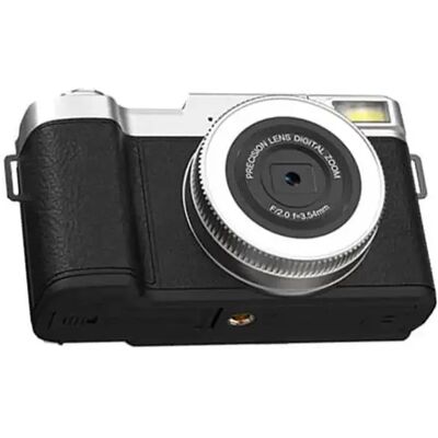 INF Schwarze 4K Digitalkamera mit Klappbildschirm, CCD-Sensor und elektronischer Bildstabilisierung INF Schwarze 4K Digitalkamera mit Klappbildschirm, CCD-Sensor und elektronischer Bildstabilisierung