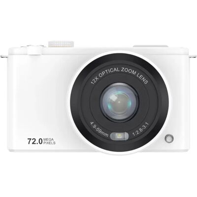 INF 12X optischer Zoom spiegellose Kamera mit 4K-Video, 72MP Fotos und dualem Klapp-Touchscreen (180° & 270°) Weiß INF 12X optischer Zoom spiegellose Kamera mit 4K-Video, 72MP Fotos und dualem Klapp-Touchscreen (180° & 270°) Weiß