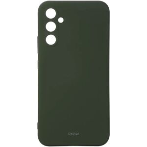 ONSALA Handyhülle mit Silikon-Haptik, Olivgrün - Samsung A35 5G ONSALA Handyhülle mit Silikon-Haptik, Olivgrün - Samsung A35 5G