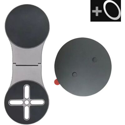 INF MagSafe-kompatibler magnetischer, faltbarer Telefonständer - Doppelmagnetisch mit Ausrichtungsaufkleber Grau INF MagSafe-kompatibler magnetischer, faltbarer Telefonständer - Doppelmagnetisch mit Ausrichtungsaufkleber Grau
