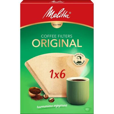 Melitta Kaffeefilter 1X6 40er Pack - Kaffee Filter Melitta Kaffeefilter 1X6 40er Pack - Kaffee Filter