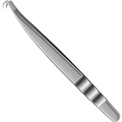INF Präzisionspinzette mit angewinkelter Spitze für Schönheit und Hautpflege INF Präzisionspinzette mit angewinkelter Spitze für Schönheit und Hautpflege
