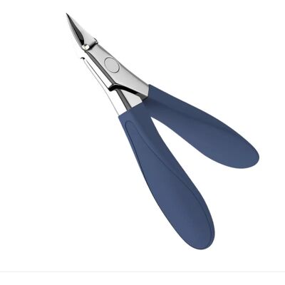 INF Abgewinkelter Nagelknipser mit Falkenschnabel – Edelstahl-Zangen für eingewachsene Zehennägel Blau INF Abgewinkelter Nagelknipser mit Falkenschnabel – Edelstahl-Zangen für eingewachsene Zehennägel Blau