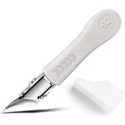 INF Ultra Scharfer 25° Winkel-Nagelknipser mit Schutzhülle – Präzises Schneiden Weiß INF Ultra Scharfer 25° Winkel-Nagelknipser mit Schutzhülle – Präzises Schneiden Weiß
