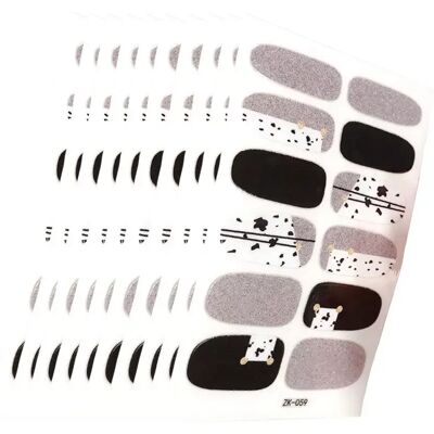 INF 10 Blatt Gradient Glitter Daisy Nagelsticker mit Nagelfeile - 3D Selbstklebende Wasserdichte Nagelaufkleber INF 10 Blatt Gradient Glitter Daisy Nagelsticker mit Nagelfeile - 3D Selbstklebende Wasserdichte Nagelaufkleber
