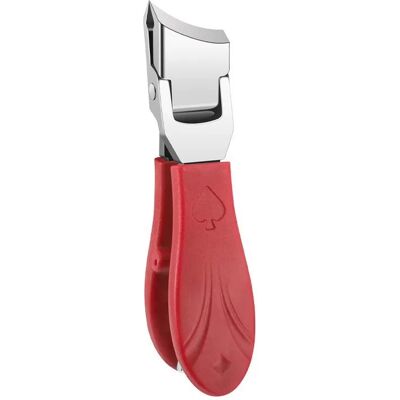 INF Anti-Spritz Edelstahl Nagelknipser mit schräger Kante für dicke Nägel Rot INF Anti-Spritz Edelstahl Nagelknipser mit schräger Kante für dicke Nägel Rot