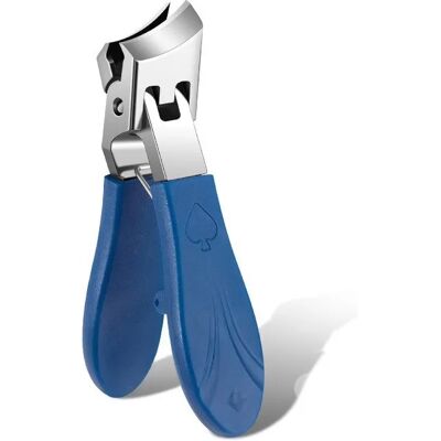 INF Anti-Spritz Edelstahl Nagelknipser mit schräger Kante für dicke Nägel Blau INF Anti-Spritz Edelstahl Nagelknipser mit schräger Kante für dicke Nägel Blau