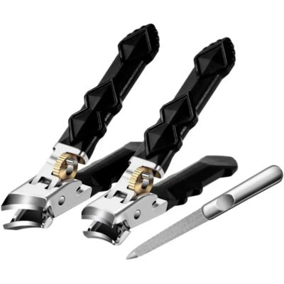 INF 3-teiliges Nagelknipser-Set – Gebogene, Abschrägte & 9.6 ston Gear-Lock großöffnende Knipser mit ABS+Edelstahlgriffen INF 3-teiliges Nagelknipser-Set – Gebogene, Abschrägte & 9.6 ston Gear-Lock großöffnende Knipser mit ABS+Edelstahlgriffen
