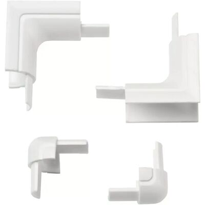 D-line Adapter-Set - 16x8mm Weiß - Kabelkanal Zubehör D-line Adapter-Set - 16x8mm Weiß - Kabelkanal Zubehör