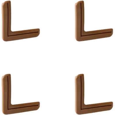 INF Sicherheits-Eckenschutz, Kantenschutz für Möbel (4er-Pack) Braun INF Sicherheits-Eckenschutz, Kantenschutz für Möbel (4er-Pack) Braun