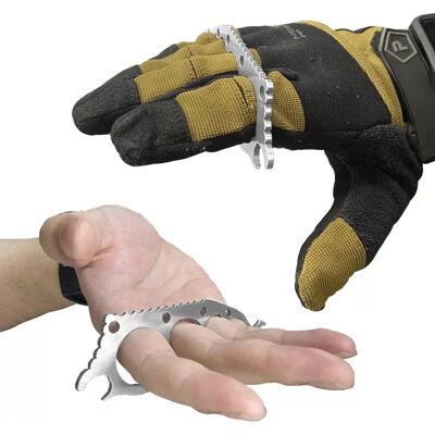 INF Edelstahl-Seepferdchen-Brecheisen EDC-Werkzeug mit Flaschenöffner INF Edelstahl-Seepferdchen-Brecheisen EDC-Werkzeug mit Flaschenöffner