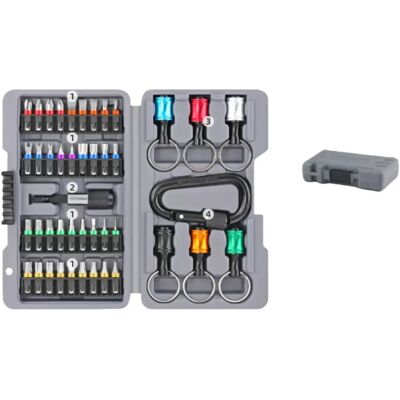 INF 44-teiliges Schraubendreher-Bit-Set mit Schnellverschluss – Chrom-Vanadium-Stahl INF 44-teiliges Schraubendreher-Bit-Set mit Schnellverschluss – Chrom-Vanadium-Stahl