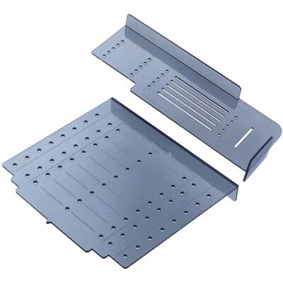 INF Bohrschablone für Schrank- und Schubladengriffe, ABS-Mehrloch-Positionierschablone, 2-teiliges Set INF Bohrschablone für Schrank- und Schubladengriffe, ABS-Mehrloch-Positionierschablone, 2-teiliges Set