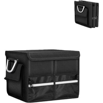 INF Faltbarer Auto Kofferraum Organizer - Robuste, zusammenklappbare Aufbewahrungsbox mit mehreren Fächern S INF Faltbarer Auto Kofferraum Organizer - Robuste, zusammenklappbare Aufbewahrungsbox mit mehreren Fächern S