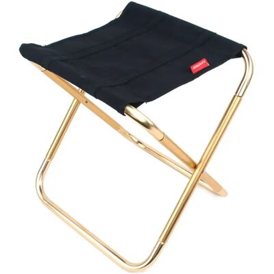 INF Outdoor Klapphocker 7075 Aluminiumlegierung & Polyester-Sitz, kompakt und tragbar für Camping, Angeln und BBQ, schwarz INF Outdoor Klapphocker 7075 Aluminiumlegierung & Polyester-Sitz, kompakt und tragbar für Camping, Angeln und BBQ, schwarz