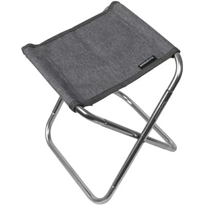 INF Tragbarer Outdoor-Klapphocker - 7075 Aluminiumlegierung Camping- und Angelstuhl mit Polyesterbezug, Kompakt Leicht Grau INF Tragbarer Outdoor-Klapphocker - 7075 Aluminiumlegierung Camping- und Angelstuhl mit Polyesterbezug, Kompakt Leicht Grau