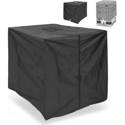 INF IBC Wassertank Abdeckung 1000L - Schutzhülle aus Oxford Gewebe, Schwarz INF IBC Wassertank Abdeckung 1000L - Schutzhülle aus Oxford Gewebe, Schwarz