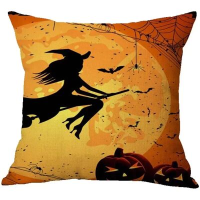 INF Halloween-Kissenbezug aus Leinen – Dekorative Kissenhülle für Sofa und Zuhause Stil 4 M INF Halloween-Kissenbezug aus Leinen – Dekorative Kissenhülle für Sofa und Zuhause Stil 4 M