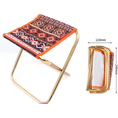 INF Outdoor-Klapphocker - Tragbarer 7075 Aluminium Camping- und Angelstuhl mit Polyester-Sitz, Pink INF Outdoor-Klapphocker - Tragbarer 7075 Aluminium Camping- und Angelstuhl mit Polyester-Sitz, Pink