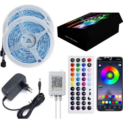INF 5M LED-Streifen Lichterkette mit Bluetooth App Steuerung INF 5M LED-Streifen Lichterkette mit Bluetooth App Steuerung