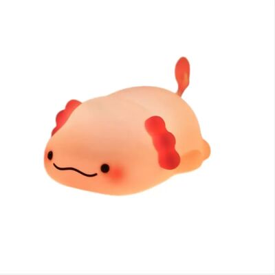 INF Mit Tippen aktivierbares Silikon-Nachtlicht – Axolotl-Dinosaurier, Soft-Touch, 3-stufig dimmbar, wiederaufladbar per USB, INF Mit Tippen aktivierbares Silikon-Nachtlicht – Axolotl-Dinosaurier, Soft-Touch, 3-stufig dimmbar, wiederaufladbar per USB,