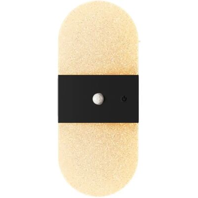 INF Ovales Acryl-Bewegungssensor-Wandlicht, Farbwechsel, Wiederaufladbar 1200mAh, 3 CCT, Magnetische Montage Schwarz INF Ovales Acryl-Bewegungssensor-Wandlicht, Farbwechsel, Wiederaufladbar 1200mAh, 3 CCT, Magnetische Montage Schwarz