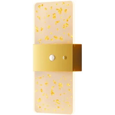 INF Wiederaufladbares Wandlicht mit Bewegungsmelder Goldfolie-Acryl, magnetische Befestigung, 3000K/4500K/6500K, 1200mAh Gold INF Wiederaufladbares Wandlicht mit Bewegungsmelder Goldfolie-Acryl, magnetische Befestigung, 3000K/4500K/6500K, 1200mAh Gold