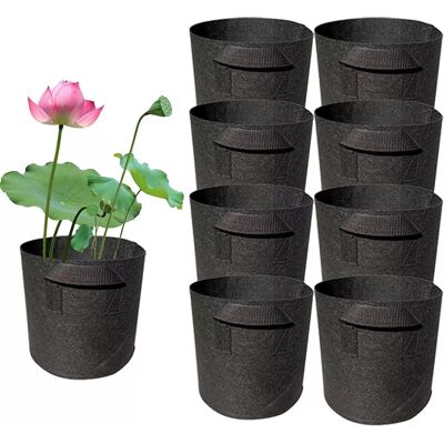 INF 1 Gallone Teichpflanztöpfe 8 Stück (5,9x7,1 Zoll) - Schwarz INF 1 Gallone Teichpflanztöpfe 8 Stück (5,9x7,1 Zoll) - Schwarz