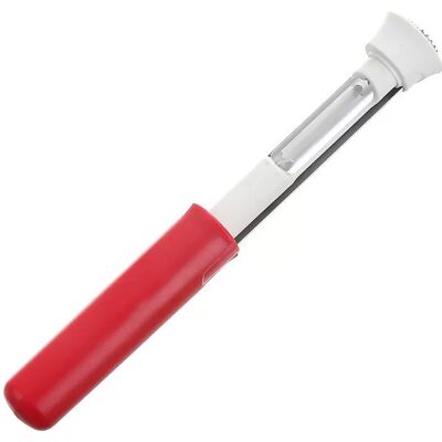 INF 2-in-1 Apfelentkerner und Schäler aus Edelstahl – Rotes Küchenhelfer INF 2-in-1 Apfelentkerner und Schäler aus Edelstahl – Rotes Küchenhelfer