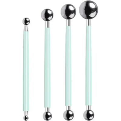 INF Cyan Kugelstift Set - 4 Edelstahl Tonmodellierwerkzeuge INF Cyan Kugelstift Set - 4 Edelstahl Tonmodellierwerkzeuge