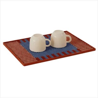 INF Theken-Antirutsch- und Hitzeschutzmatte – Gummi mit 3D-Ablauf, Braun INF Theken-Antirutsch- und Hitzeschutzmatte – Gummi mit 3D-Ablauf, Braun