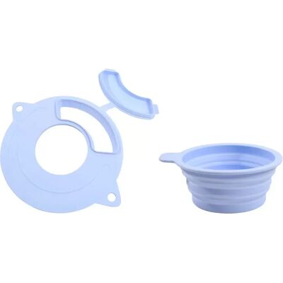 INF Silikon-Ausgießschutz und Messschale für Mixer – Großer Trichter, faltbarer Spritzschutz, hitzebeständig, Blau INF Silikon-Ausgießschutz und Messschale für Mixer – Großer Trichter, faltbarer Spritzschutz, hitzebeständig, Blau