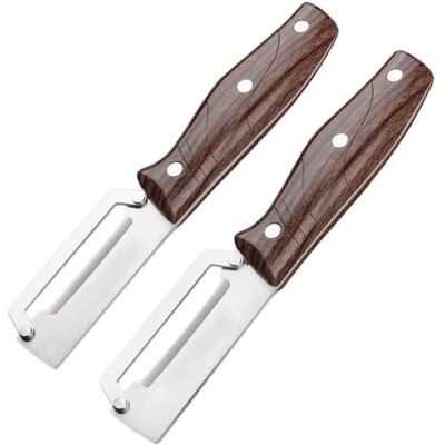 INF Handlicher Edelstahl-Gemüseschäler mit Flaschenöffner, beschichteter Griff, 2er-Pack INF Handlicher Edelstahl-Gemüseschäler mit Flaschenöffner, beschichteter Griff, 2er-Pack
