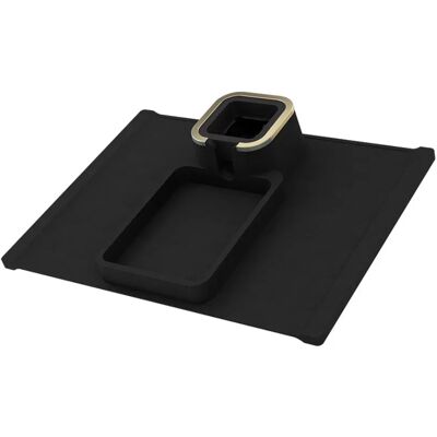INF Silikon Sofa Untersetzer: Getränke- & Snackablage Schwarz INF Silikon Sofa Untersetzer: Getränke- & Snackablage Schwarz