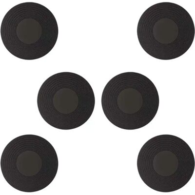 INF Vinyl Schallplatte Silikon Untersetzer - 6er Set, Rutschfest & Hitzebeständig INF Vinyl Schallplatte Silikon Untersetzer - 6er Set, Rutschfest & Hitzebeständig