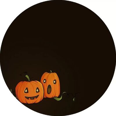 INF 2er Set Halloween Kürbis PVC Untersetzer, Magnetische Dekorative Tassen- und Schalenmatten INF 2er Set Halloween Kürbis PVC Untersetzer, Magnetische Dekorative Tassen- und Schalenmatten