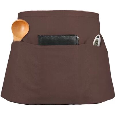 INF Ärmellose Halbschürze - Polyester-Taillenschürze für Restaurant-, Café- und Servicepersonal Kaffee INF Ärmellose Halbschürze - Polyester-Taillenschürze für Restaurant-, Café- und Servicepersonal Kaffee