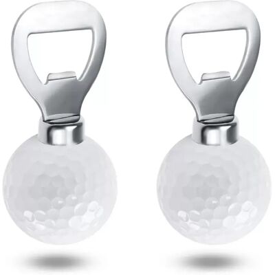INF 2er-Pack Golfball-Flaschenöffner - Edelstahl, Anti-Rutsch-Design Weiß INF 2er-Pack Golfball-Flaschenöffner - Edelstahl, Anti-Rutsch-Design Weiß