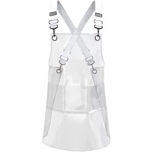 INF Transparente TPU-Schürze ohne Ärmel - Verstellbar, wasserdicht und ölbeständig 80 cm INF Transparente TPU-Schürze ohne Ärmel - Verstellbar, wasserdicht und ölbeständig 80 cm