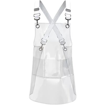 INF Transparente TPU-Schürze ohne Ärmel - Verstellbar, wasserdicht und ölbeständig 80 cm INF Transparente TPU-Schürze ohne Ärmel - Verstellbar, wasserdicht und ölbeständig 80 cm